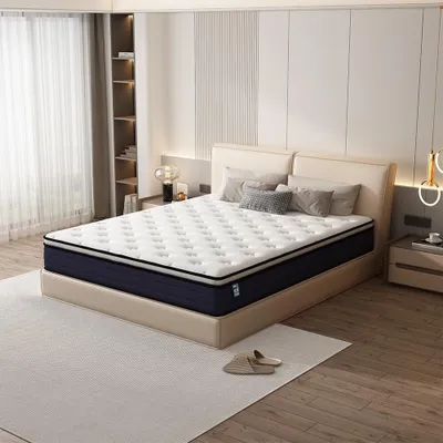Produktbild von TEENO Matratze 90 x 190 cm- Ergonomische Matratze, atmungsaktiv, ultraweich und komfortabel, hohe Rückstellkraft, Federkernmatratze, Höhe 25 cm