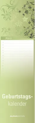 Produktbild von Geburtstagskalender Floral mini immerwährend