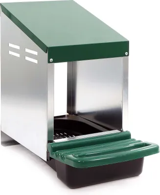 Obrázok produktu pre Fudajo znáškové hniezdo s odkvapkávacou miskou 27 x 52 x 48 cm, znáškový box pre kurčatá, hniezdo pre kurčatá s vetracími otvormi na cirkuláciu vzduchu, plastové rolovacie hniezdo na montáž na stenu