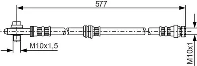 Produktbild von Bosch Bremsschlauch Vorderachse 1 987 476 282