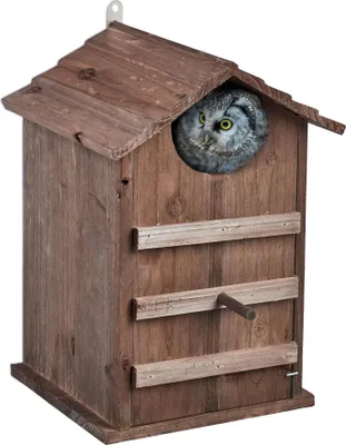 Image de Nichoir à hiboux en bois