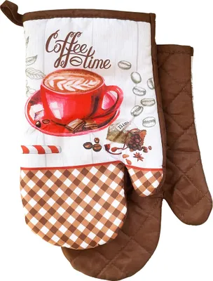 Produktbild von Ofenhandschuhe, Küchenhandschuhe mit Magnet Cappucino Kaffee