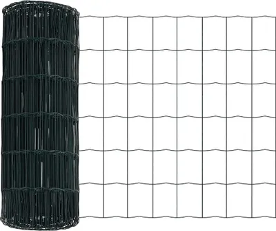 Productafbeelding van vidaXL Euroomheining, 0,8 x 25 meter, PVC-coating, groen
