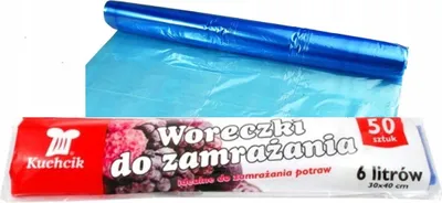Obrázok produktu pre Kuchcik Mraziace Vrecká Na Mrazené Potraviny 6L 30X40Cm 50Ks