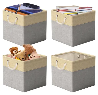 Immagine prodotto di Contenitori pieghevoli per armadi e scaffali (set da 4)
