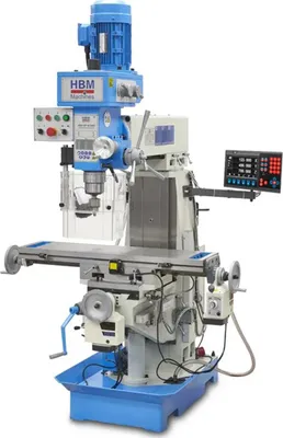 Produktbild von Metall Fräsmaschine BF60 40mm Fräse LCD-Digitalanzeige 125mm Spindel 1500W 400V