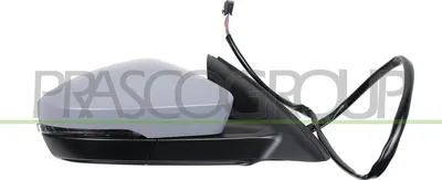Produktbild von PRASCO SK0307313 Außenspiegel Seitenspiegel Rechts für SKODA Octavia III Combi (5E5) Beheizt Abklappbar Konvex Grundiert Elektrisch