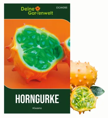 Produktbild von Gurke Kiwano Samen - Cucumis metuliferus - Gurkensamen - Gemüsesamen - Saatgut für 5 Pflanzen
