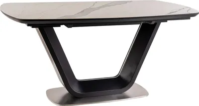 Zdjęcie produktu dla Stół ARMANI CERAMIC 160(220)x90 biały/czarny rozkładany