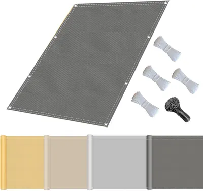 Produktbild von Kinderwagen-Sonnensegel Sonnensegel mit Befestigungsseilen, Sonnenschutz, wasserdicht, UV-Schutz, Windschutz, Sonnensegel, Polyester, rechteckig, reiß
