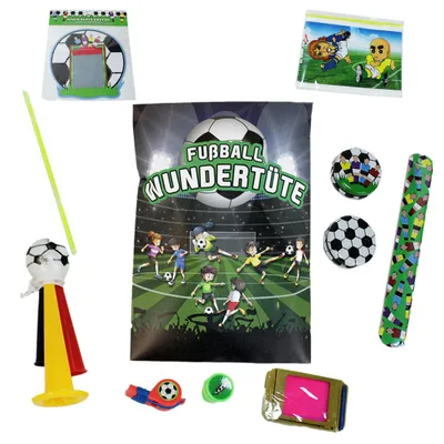Produktbild von Fußball Wundertüte Kinder gefüllt, Mitgebsel Kindergeburtag, Gastgeschenke