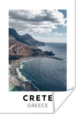 Produktbild von MuchoWow® Poster Kreta - Griechenland - Meer 60x90 cm - Wanddekoration