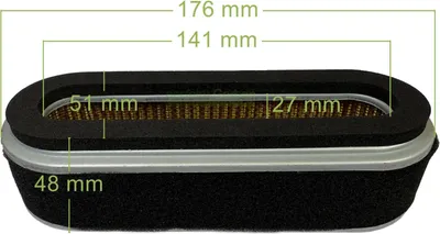 Produktbild von Luftfilter für Honda 17211-ZE7-W03 5357389 102-263 17218-ZE7-W02 17210-Z1V-003