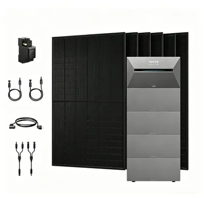 Produktbild von Powerness® Balkonkraftwerk mit Speicher, Anker SOLIX Solarbank 3 E2700 Pro mit 4x BP2700 Erweiterungsakku und 3000W PV Panel & Smarter Zähler 0% VAT