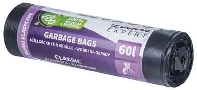 Zdjęcie produktu dla Woreczek DONAU EXPERT, klasyczny, LDPE, 60 litrów, 10 sztuk, czarny
