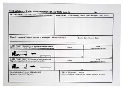 Produktbild von Palettenbeleg A5 100 Blatt – Selbstdurchschreibend