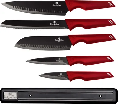 Obrázek produktu pro Sada 5 Kuchyňských Nožů S Tyčí Berlinger Haus Bh-2694