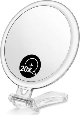 Produktbild von Doppelseitige Handspiegel - 1X/20X Vergrößerung - faltenbar