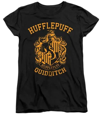 Obrázok produktu pre Tričko "Hufflepuff Quidditch" pre dámy, model TV35995 (veľkosť L), čierna farba