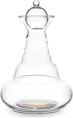 Produktbild von Vitalkaraffe Happy Alladin Karaffe 1,3 Liter - Blume des Lebens farbig (bunt)
