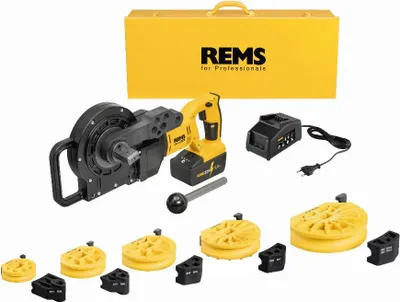 Produktbild von REMS Curvo 22V Akku-Biegemaschine - Set 14-16-18-22-28 - 580064 R220