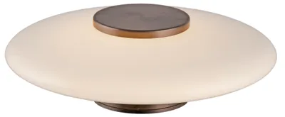 Zdjęcie produktu dla Kinkiet LED PURE VITRUM biało-brązowy 11W Ciepła biel 660lm szkło wym:22x22x8,2cm IP20 Paul Neuhaus