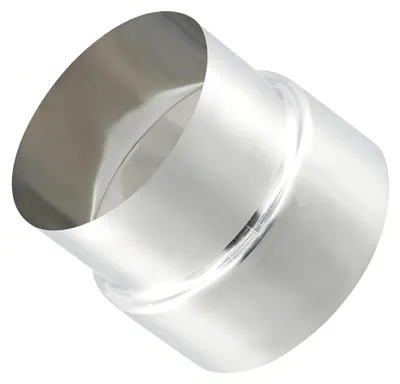 Obrázek produktu pro Redukce komína, nerezová ocel, průměr 100 mm až 90 mm