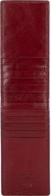 Image de Porte-cartes en cuir pour femme Wittchen avec plusieurs compartiments, rouge, cuir naturel