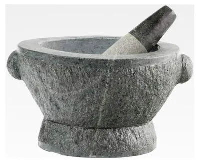 Produktbild von Heuschen XXL Granit Mörser mit Stößel, 21 kg, massiver Steinmörser, Ø 27 cm aus Naturstein