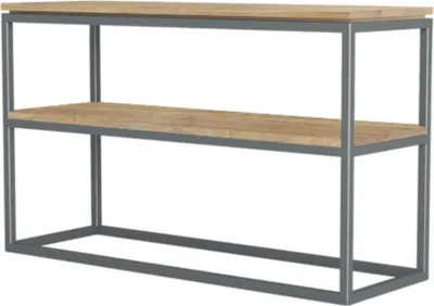Produktbild von NEPTUN Konsole aus langlebigem Mangoholz und Metall mit 2 Ablagen 35x70x35 cm