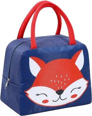 Image de Boîte à lunch isotherme bleue en polyester pour le bureau