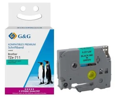 Obrázok produktu pre Páska G&G kompatibilná s Brother TZe-711
