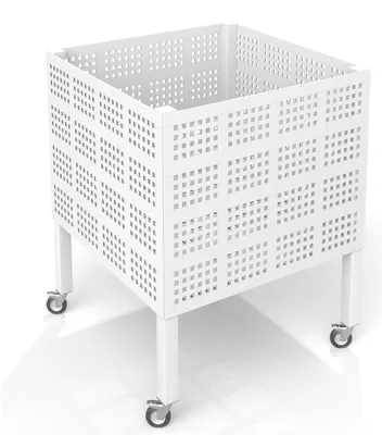 Immagine prodotto di LogistSystem Carrello mobile per palloni sportivi 60x60x80 cm - Bianco lucido