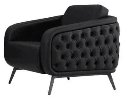 Produktbild von Sessel Leder Polster Büro Stuhl Dreh Luxus Modern Stühle Sitz 1-Sitzer