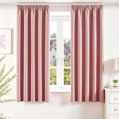 Productafbeelding van Vangao Blackout Gordijnen met Rimpelband - Set van 2, 140 x 175 cm
