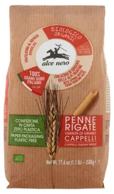 Produktbild von Penne Rigate S. Nudeln. Cappelli 500g - Alce Nero