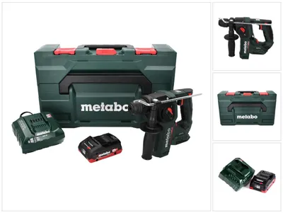 Zdjęcie produktu dla Metabo BH 18 LTX BL 16 akumulatorowa wiertarko-wkrętarka udarowa 18 V 1,3 J SDS-plus Brushless + 1x akumulator 4,0 Ah + ładowarka + MetaBOX