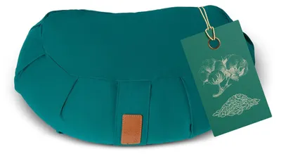 Obrázek produktu pro Meditační polštář - Půlměsíc - Pohankové plnění - 100% bavlna - 45 x 30 x 14 cm - Pro meditaci a jógu