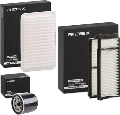 Produktbild von RIDEX Filterset Inspektionspaket Filtersatz für MAZDA 3 (BK) 3 Stufenheck (BK)