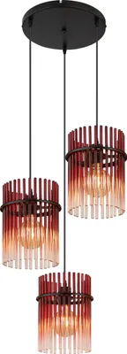 Produktbild von Globo Lighting Hängeleuchte Metall schwarz matt, 3x E27