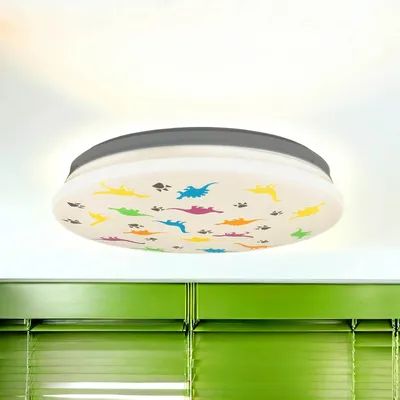 Obrázek produktu pro LED stropní svítidlo do dětského pokoje kovové IP44 neutrální bílé 4000 K 1300 lm Ø 33,5 cm kulaté bílé barevné
