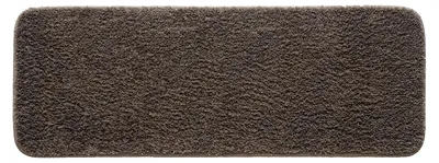 Produktbild von Teppich-Badematte, Badteppich, Bettvorleger, rutschfeste Badematte, saugfähige Duschmatte, waschbare Fußmatte für Wohnzimmer, Schlafzimmer und Badezimmer, 45 x 120 cm, braun