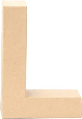 Produktbild von Glorex Papp-Buchstabe L 17,5 x 5,5 cm