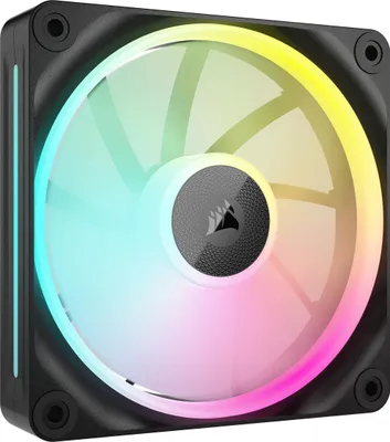 Produktbild von Corsair iCUE LINK LX120 RGB, Ventilator, 12 cm, 400 RPM, 2400 RPM, Schwarz