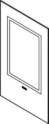 Imagen del producto de Panel de cerámica para horno Belvedere 22, marca Klover, con serigrafía, dimensiones 4x363x611 mm, modelo BV22