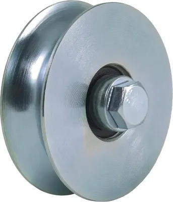 Immagine prodotto di 80 mm Ruota a gola tonda con 2 cuscinetti a sfera
