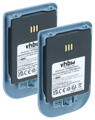Produktbild von vhbw 2x Akku Ersatz für Siemens S30122-X8008-X38, L30250-F600-C325 für schnurlos Festnetz Telefon (900 mAh, 3,7 V, Li-Ion) Blau Grau