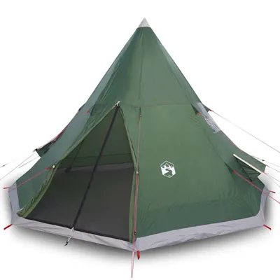 Immagine prodotto di vidaXL Tenda da campeggio Tipi 4 persone verde impermeabile