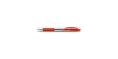 Zdjęcie produktu dla PILOT SUPER GRIP M, chowane biro, kolor linki: czerwony