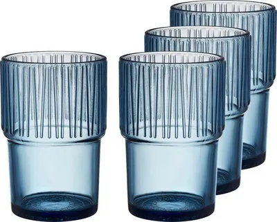 Produktbild von Bitz Kusintha Caféglas 4 Stück Blau 380ml
